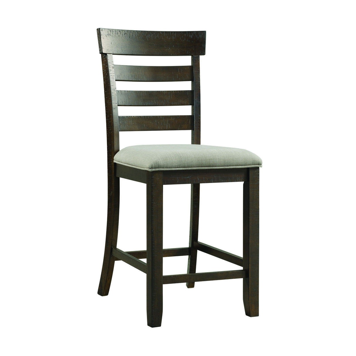 Colorado - Silla de comedor auxiliar con asiento acolchado (juego de 2) - Carbón