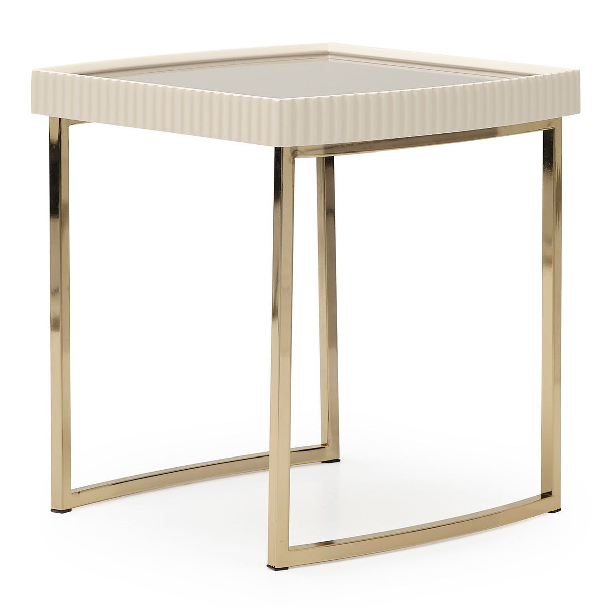 Lisbon - Side Table - Silken Matte Cream