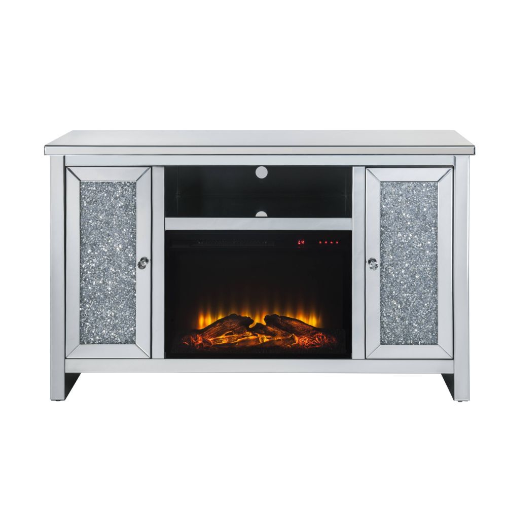 Noralie - Mueble de TV con chimenea
