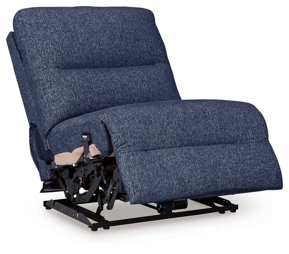 Acklen Place - 3-Piece Power Reclining Sectional With RAF Power Reclining Back Chaise - Pewter