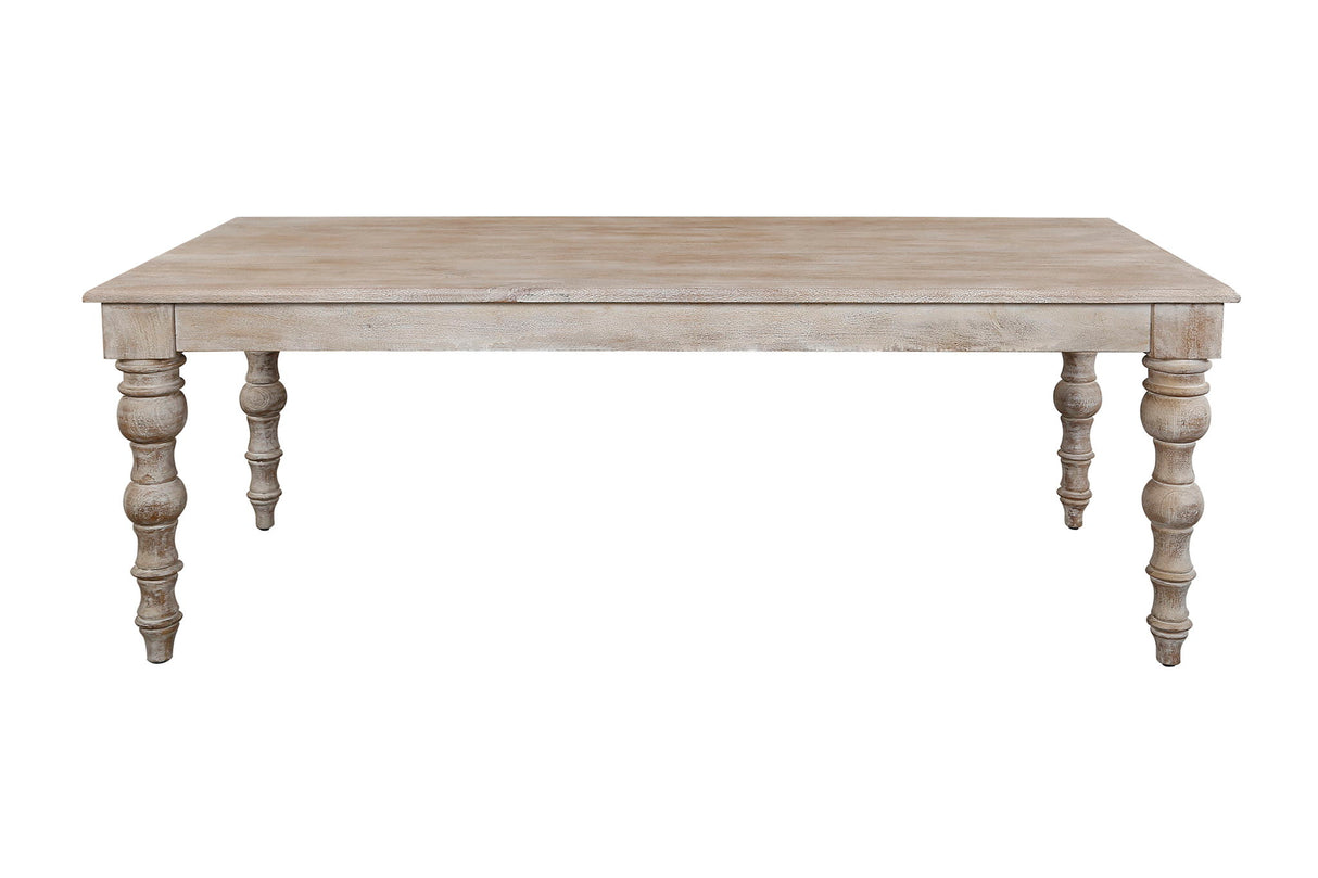 Crossings - Eden Rectangular Dining Table With 4 Upholstered Chairs - Toasted Tumbleweed & Green