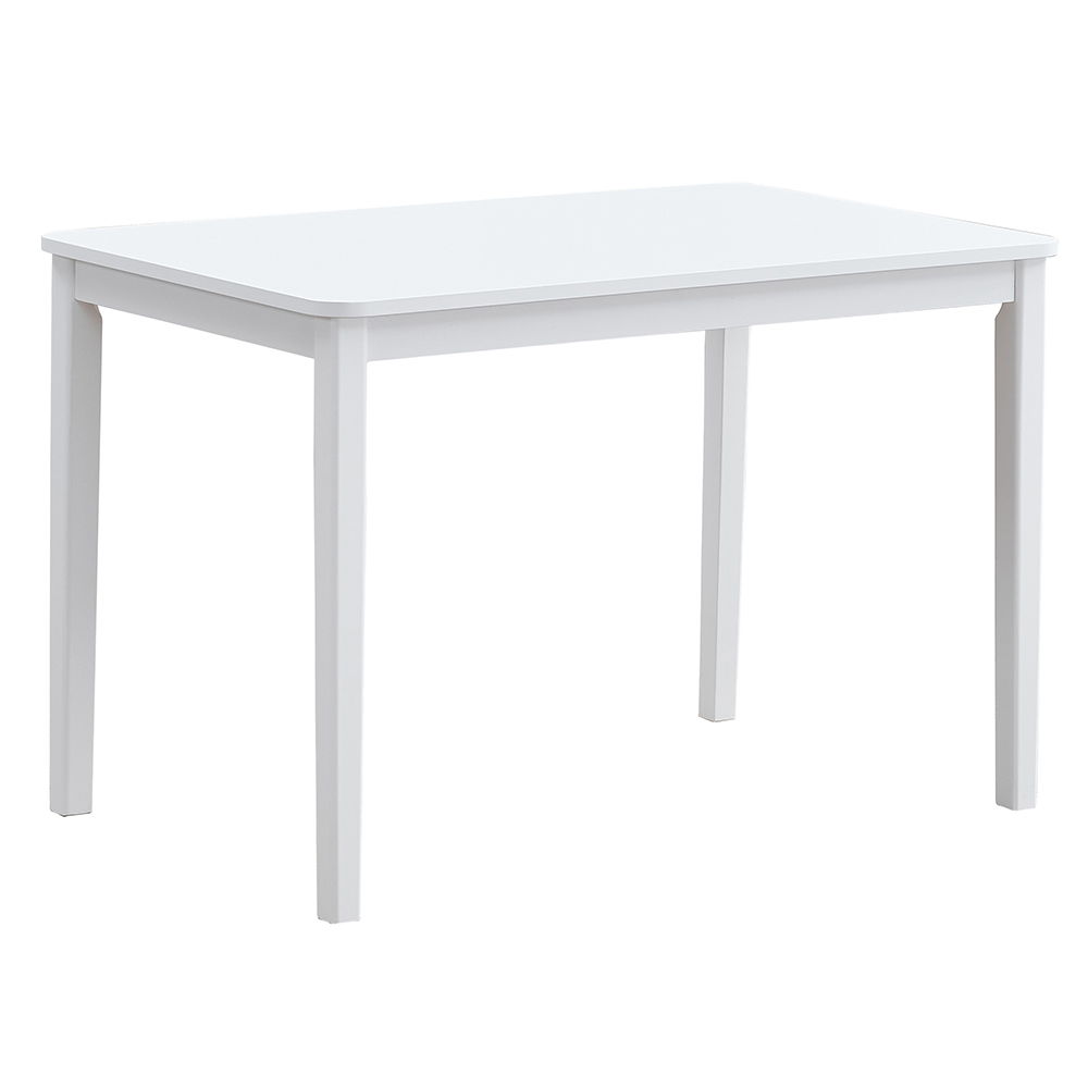 Fidelity - Juego de comedor de 5 piezas - Acabado blanco y gris