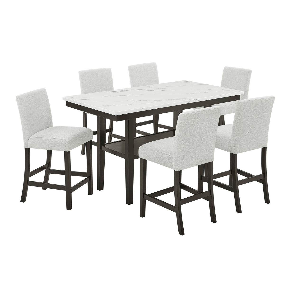 Carissa - Juego de comedor de barra rectangular