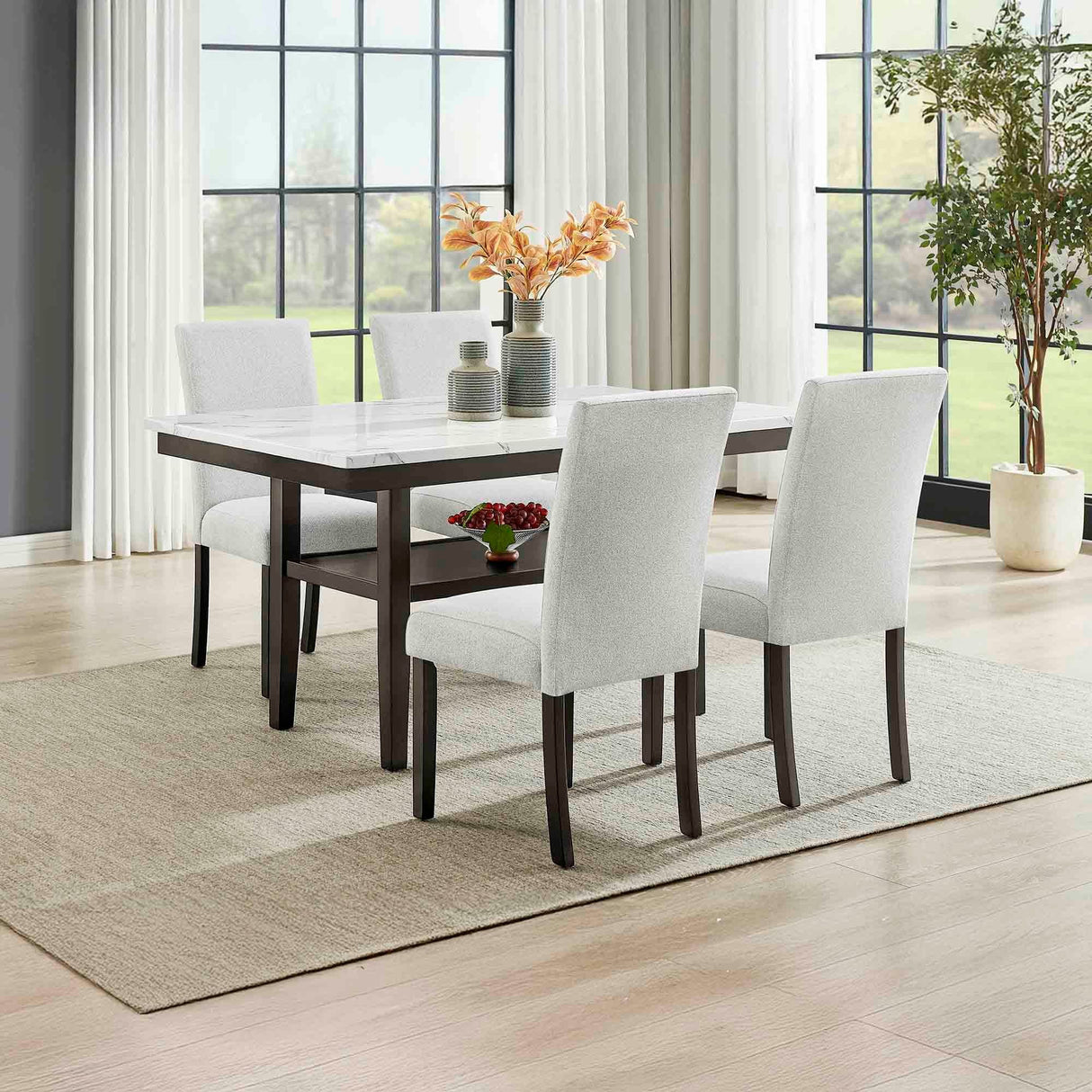 Carissa - Juego de comedor rectangular