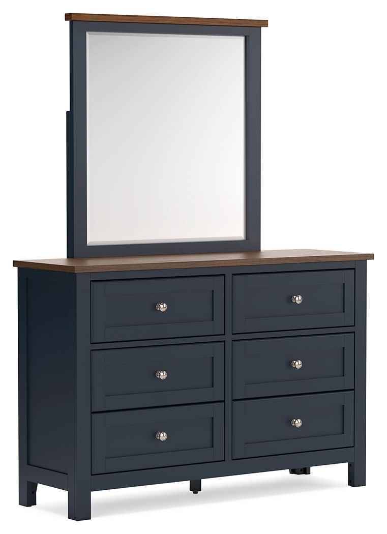 Landocken - Set de dormitorio con panel