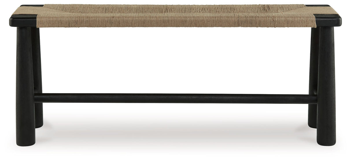 Acerman - Accent Bench - Black / Natural