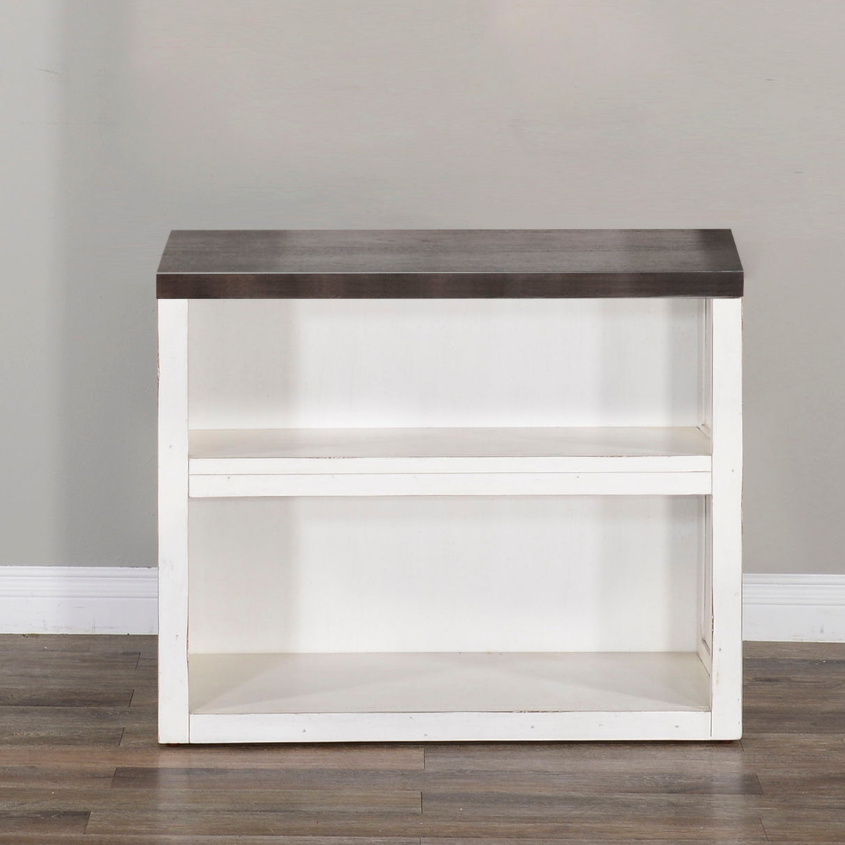 Carriage House - 30" Bookcase / Desk Base - Cottage White / Europen Dark