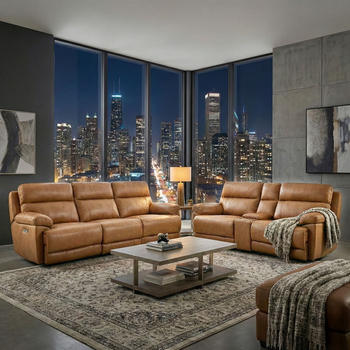 Gatlin - Dual-Power Reclining Sofa & Loveseat