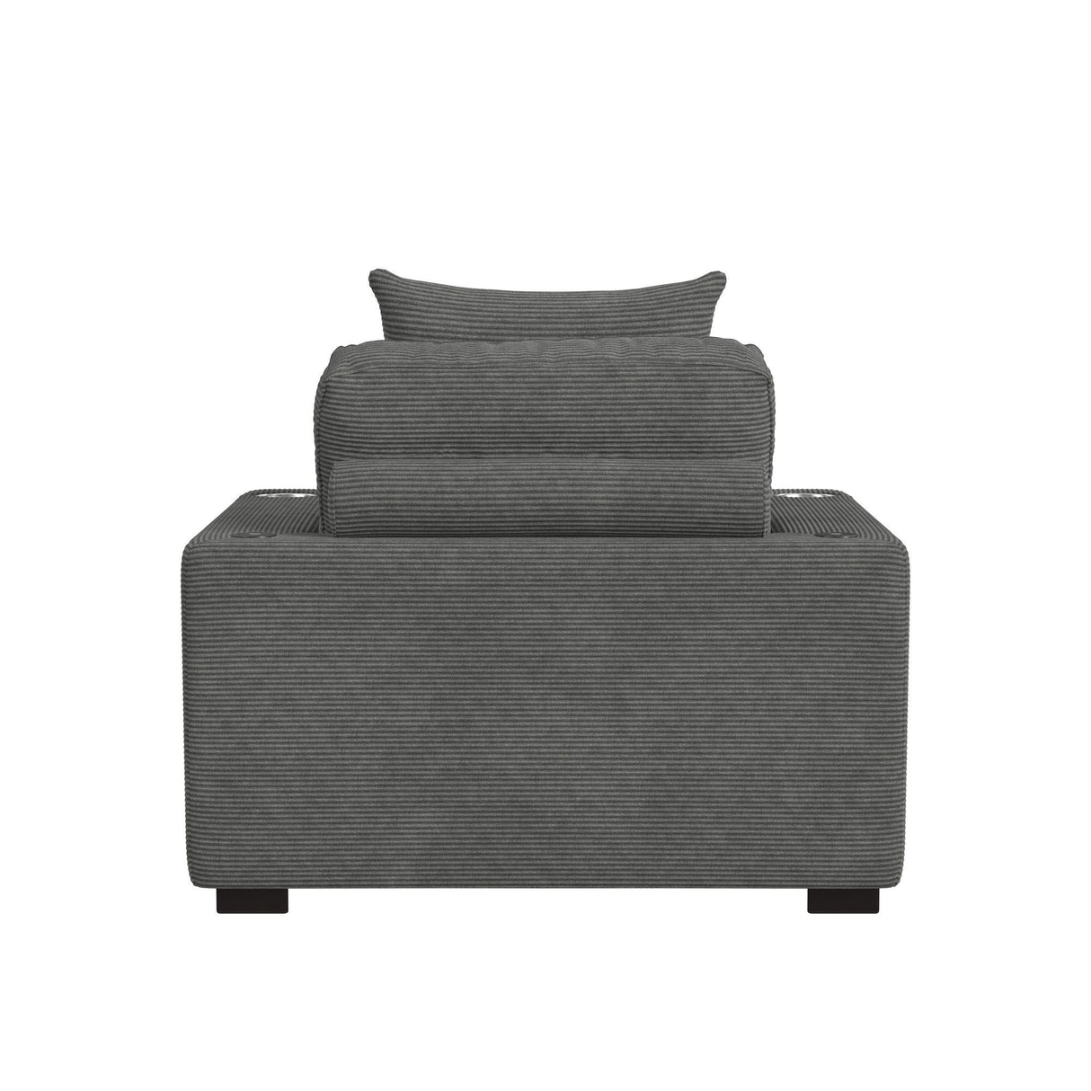 Arizona - Chaise With 1 Pillow 20", 2 Cupholders And 2 USB