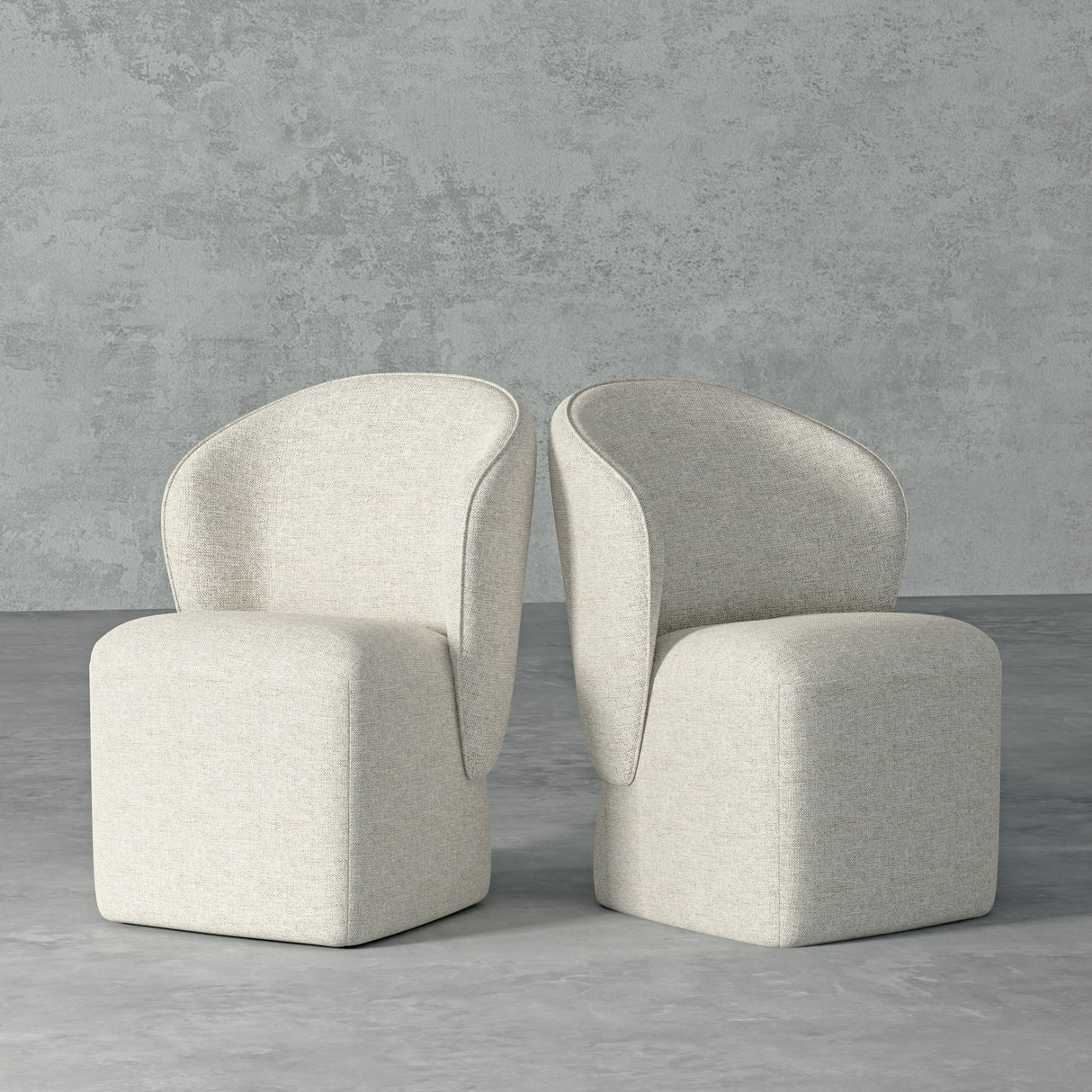 Bongo - Dining Chair (Set of 2) - Quartermaster Linen White
