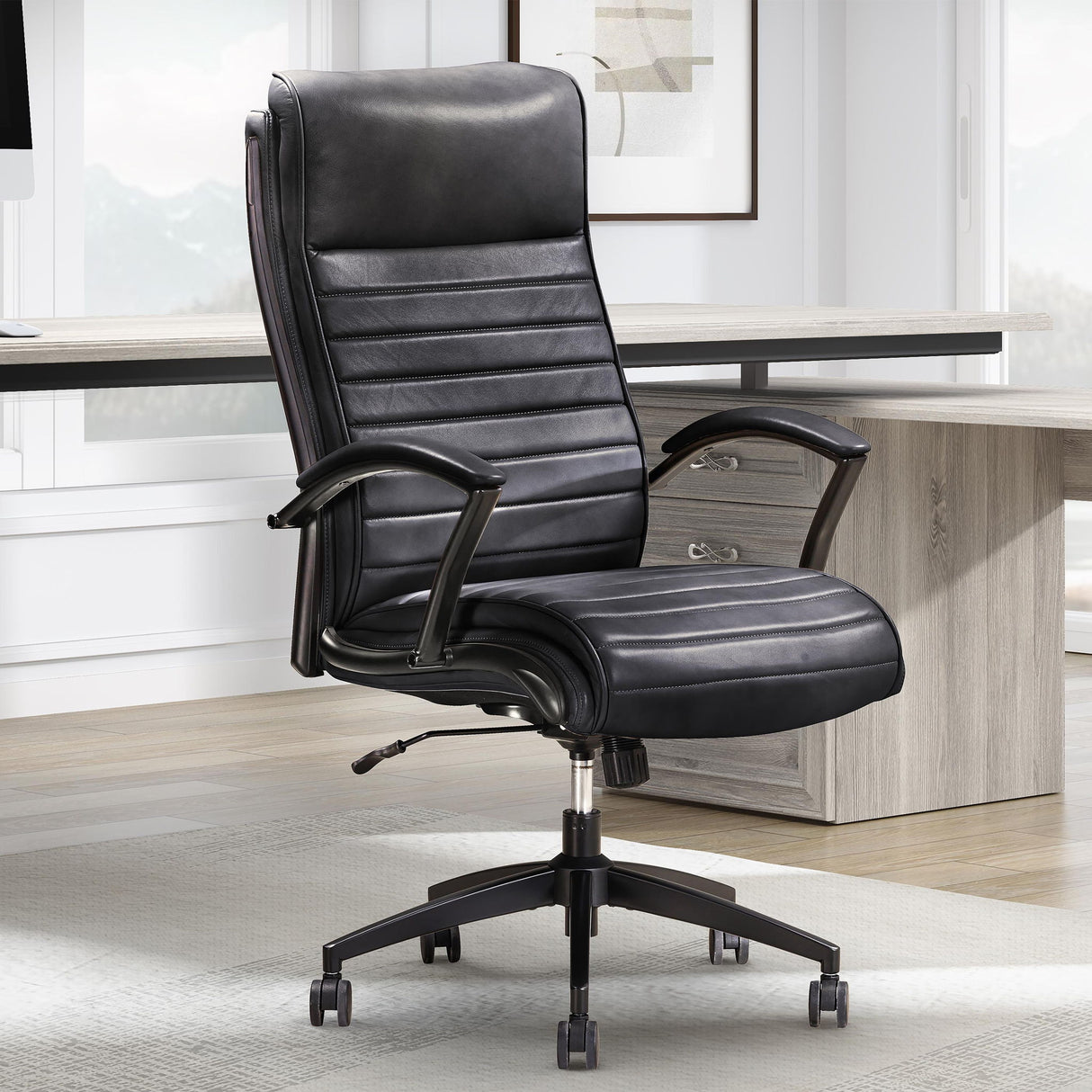 Dc#370 - Leather Desk Chair