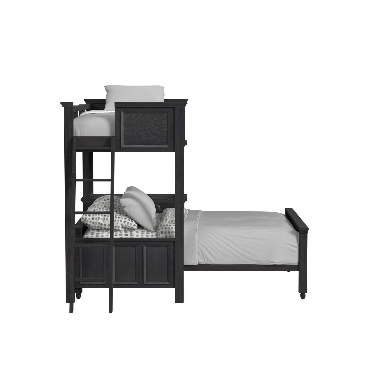 Hampton Kids - Litera con escalera y escritorio con altavoz