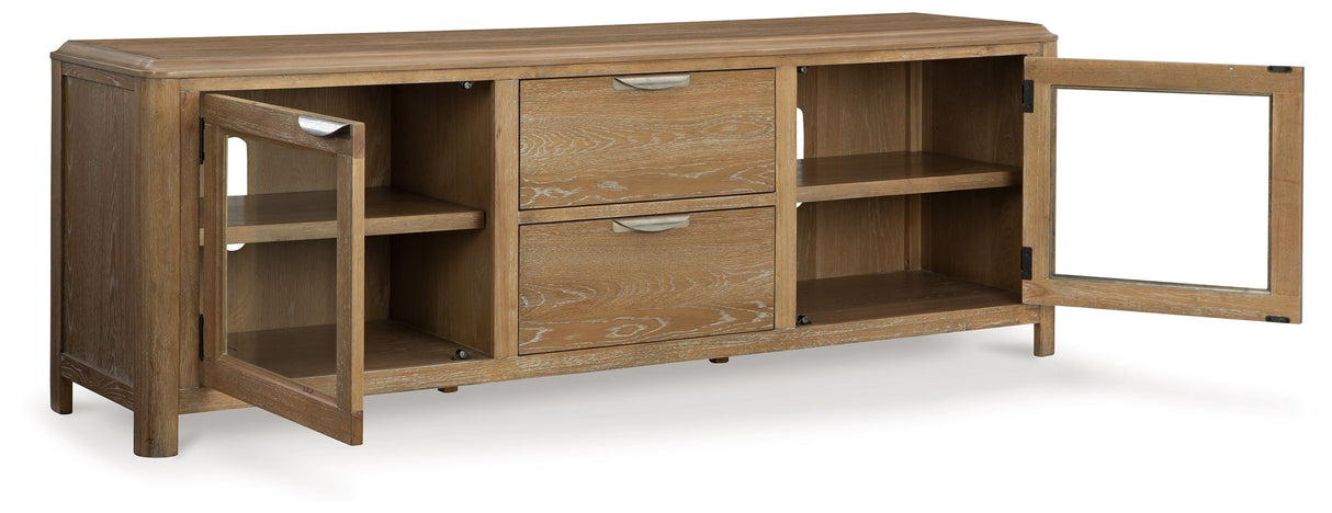 Rencott - Mueble de TV extragrande - Marrón claro