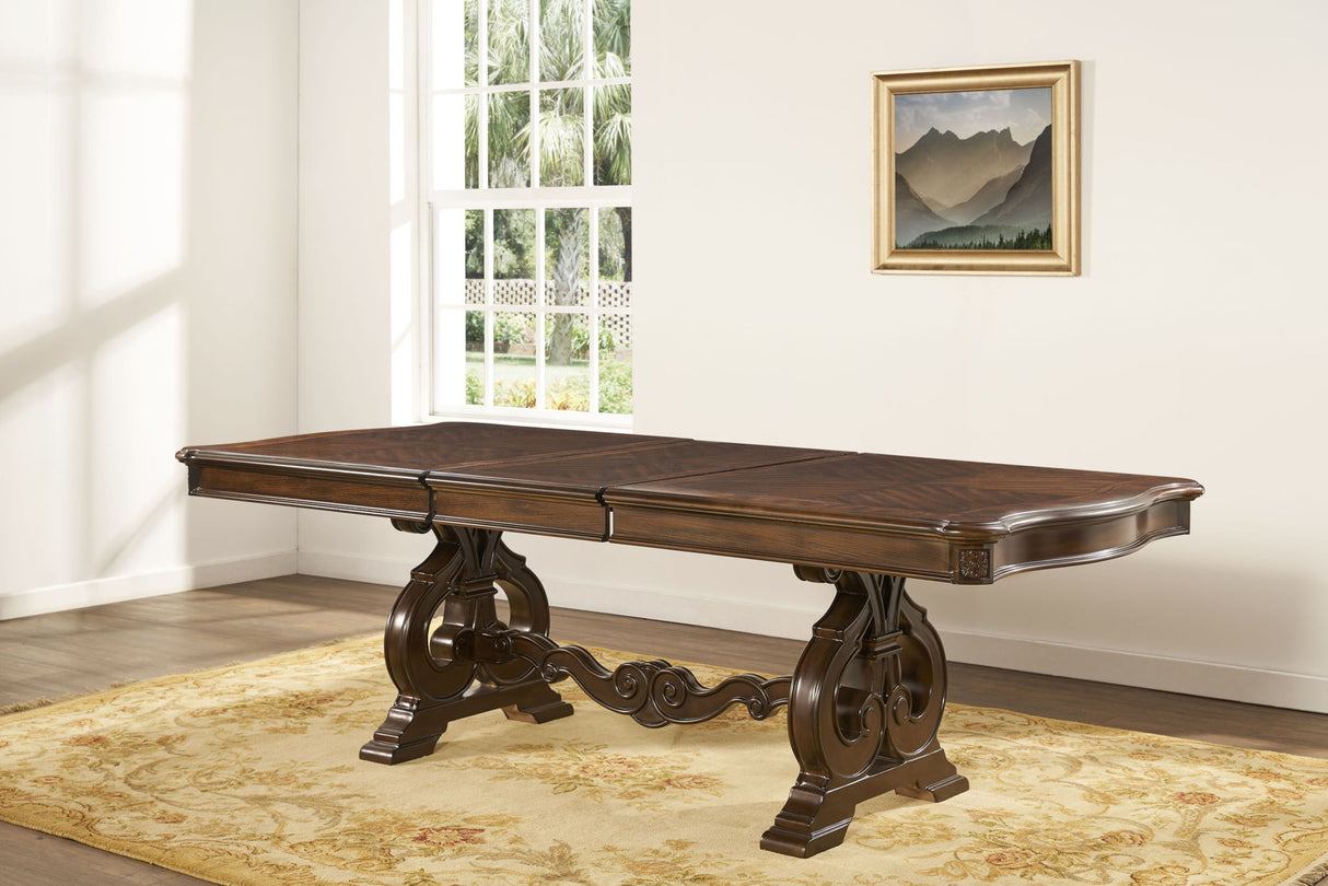 Royale - Mesa de comedor - Marrón oscuro