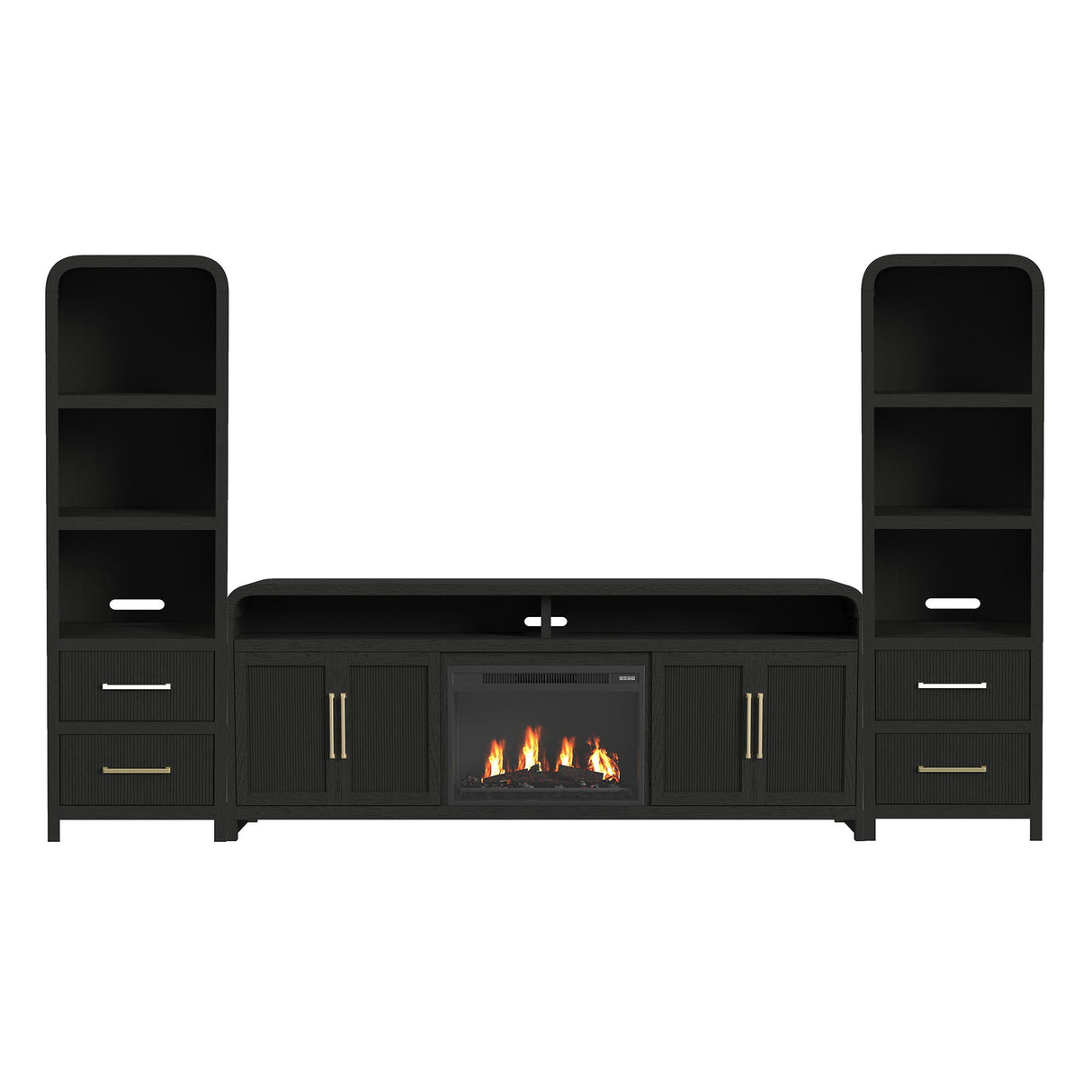 Ridgemont - 4 Piece Entertainment Unit With 82" TV Console