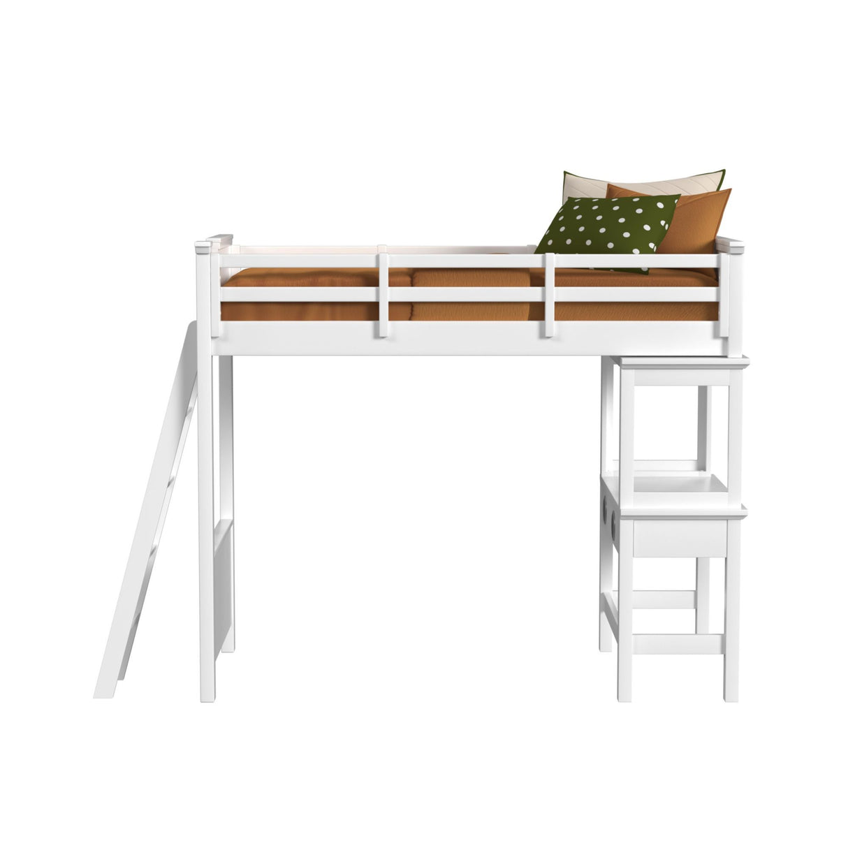 Hampton Kids - Litera con escalera y escritorio con altavoz