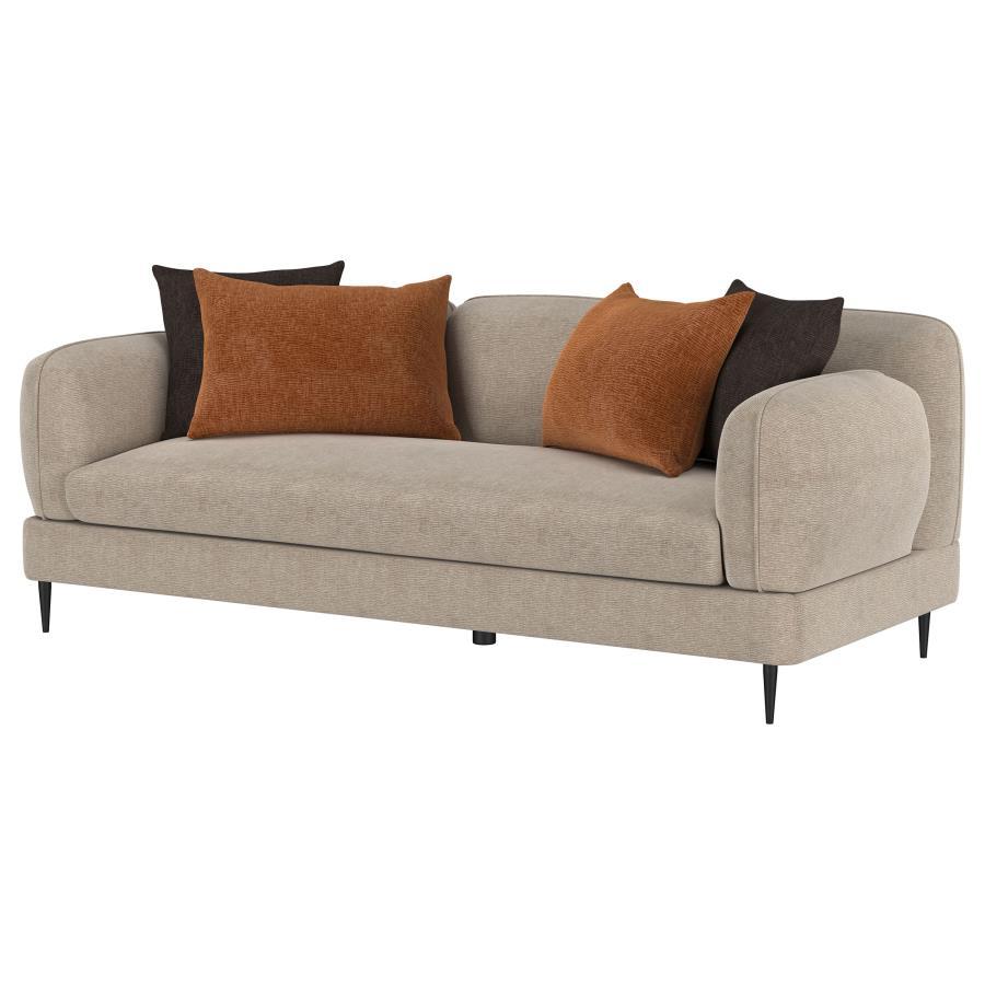 Jade - Chenille Upholstered Modern Track Arm Sofa