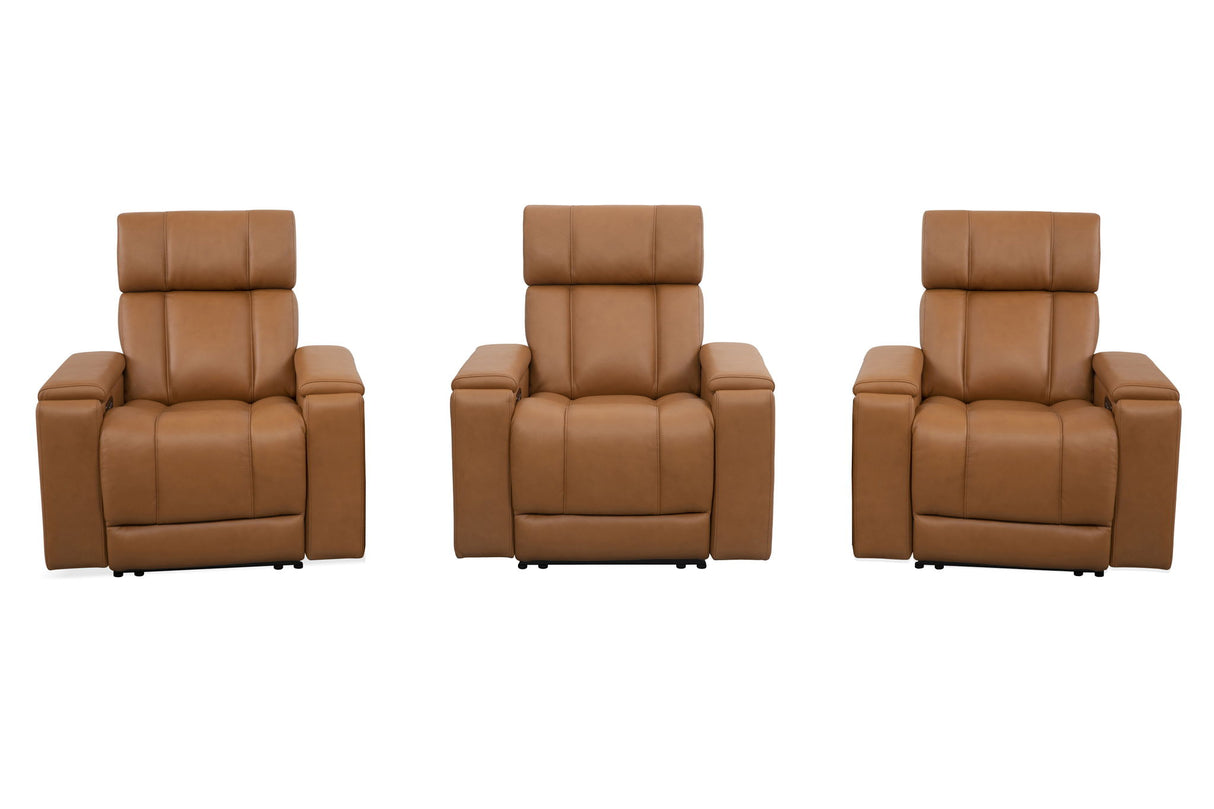 Phoenix - Asientos para cine en casa de 3 plazas Zero Gravity Power con audio envolvente P3