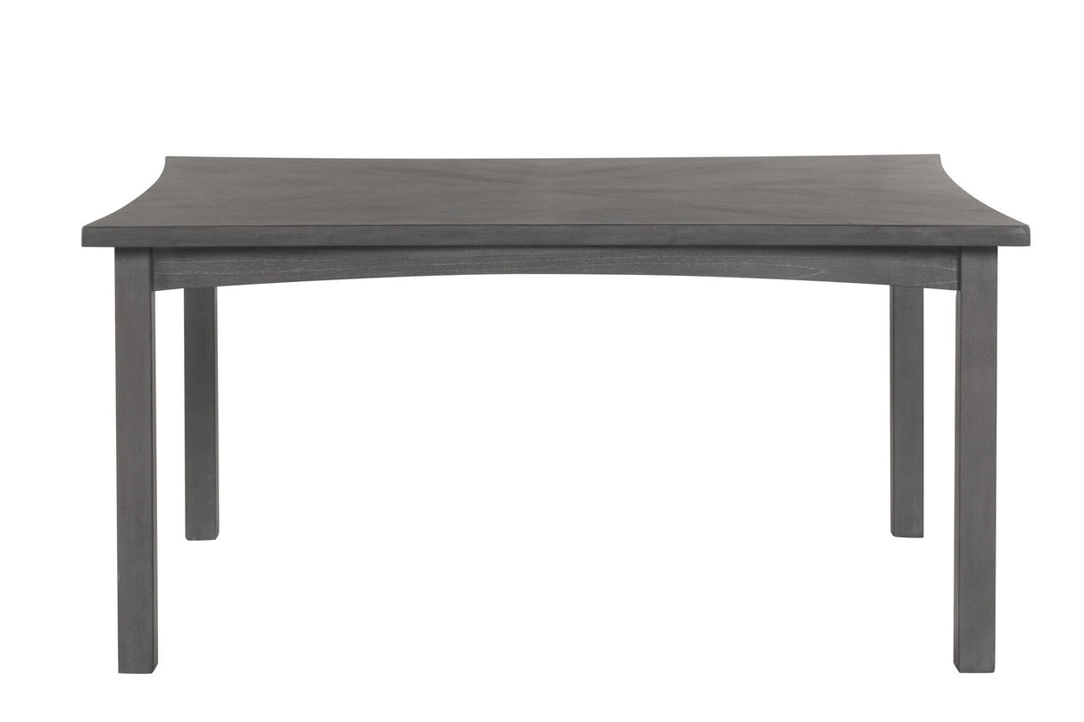 Flair - Juego de comedor de 5 piezas (Mesa y 4 sillas) - Gris