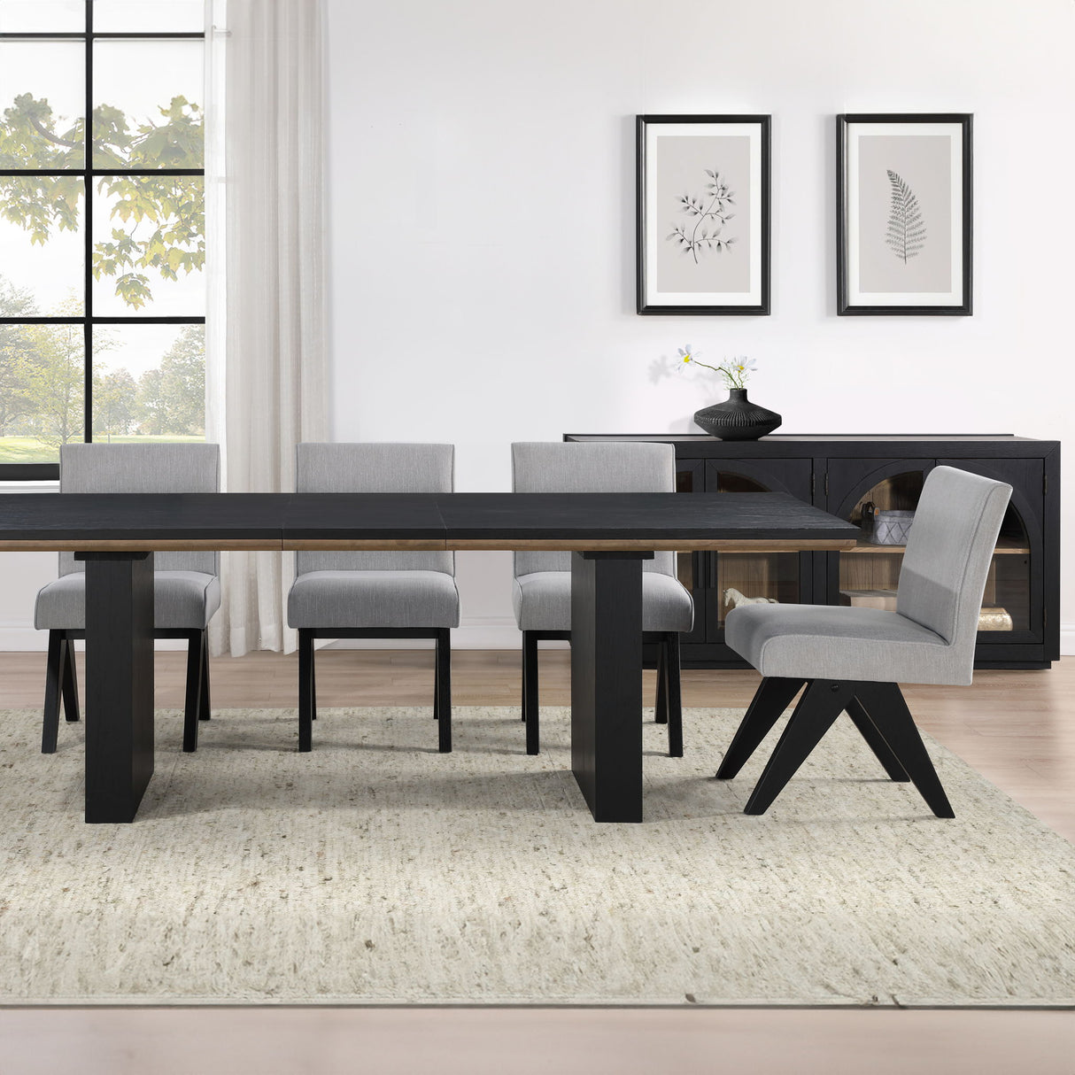 Magnolia - Juego de comedor rectangular