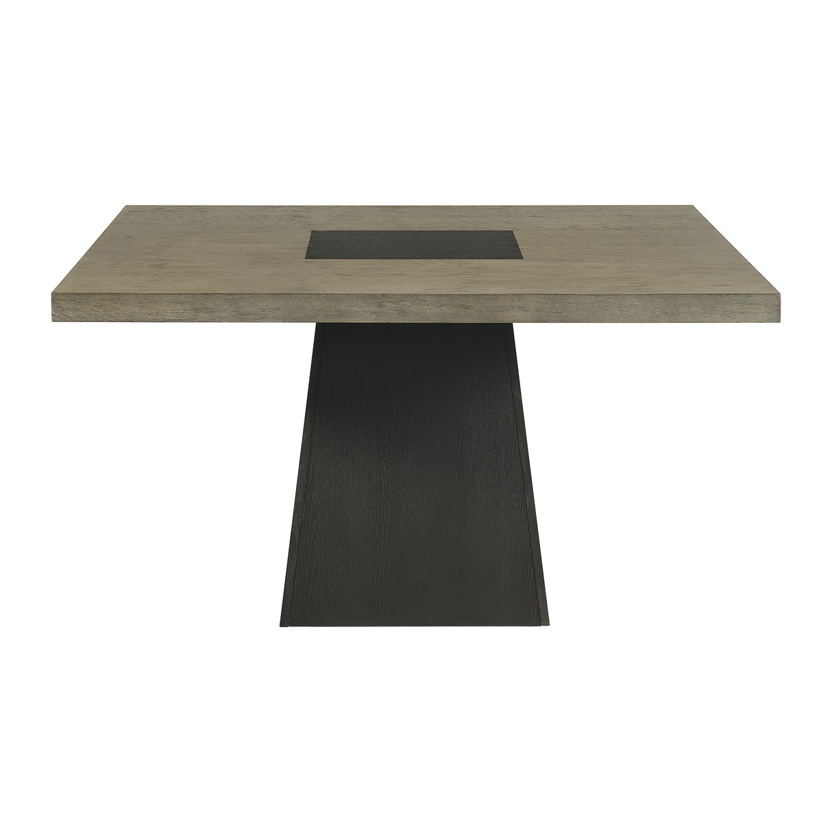 Jemma - Mesa de comedor cuadrada - Gris / Espresso oscuro