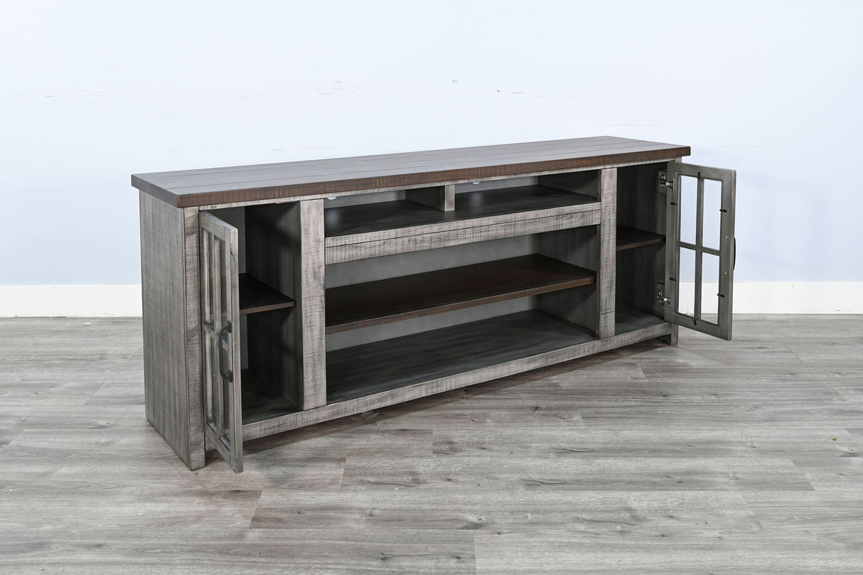 Homestead Hills - Media Console - Tobacco Leaf / Gray