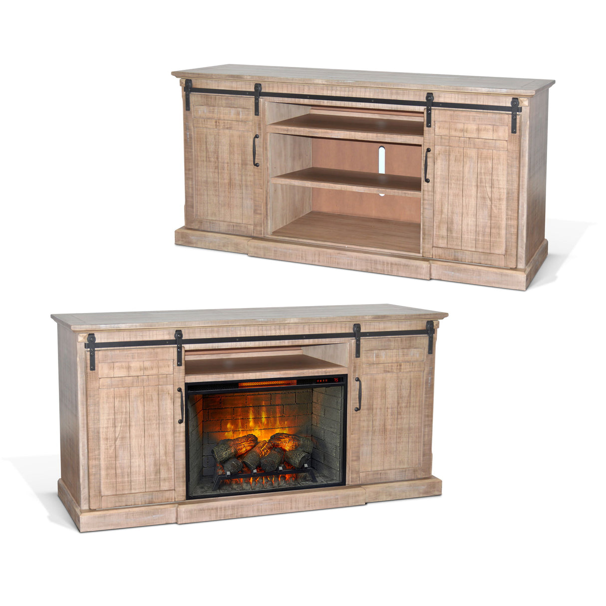 Desert Rock - TV Console - Light Brown