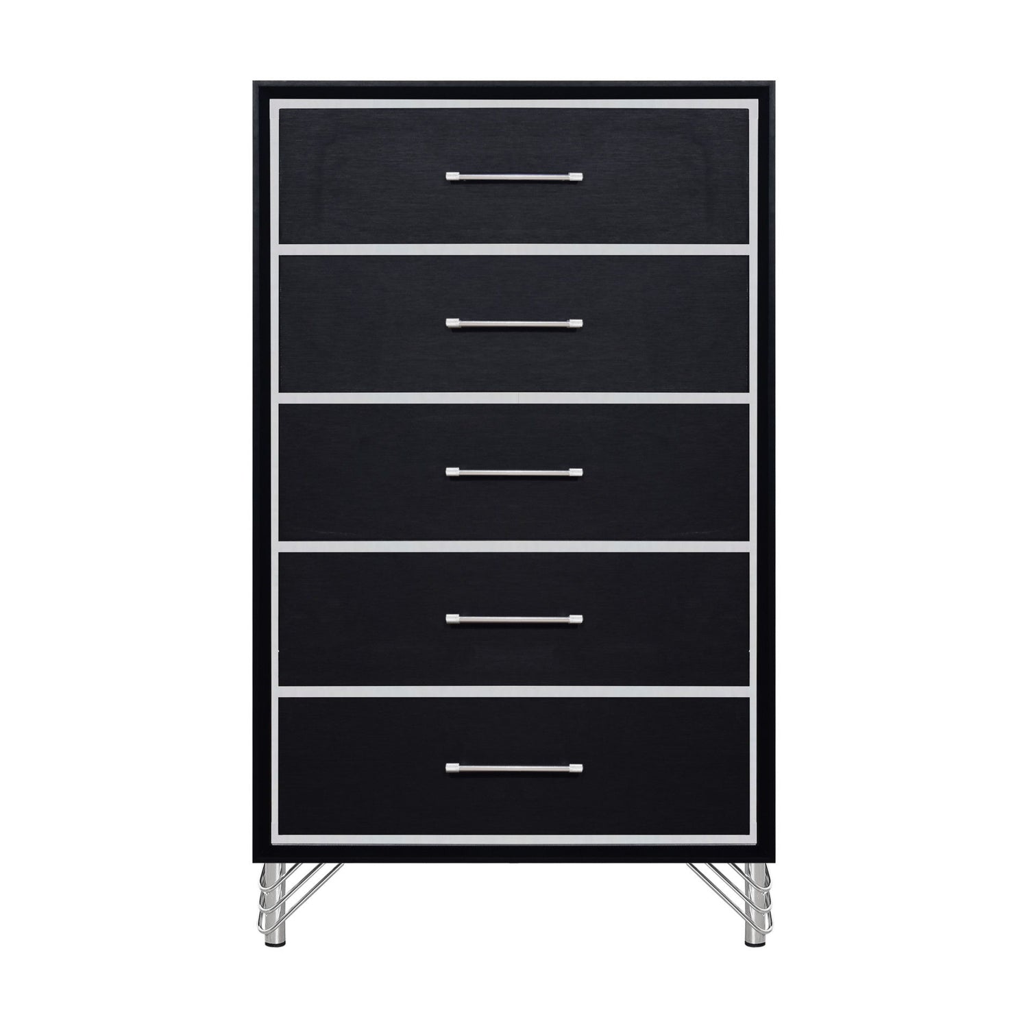 Ava - 5 Drawer Chest - Ebony