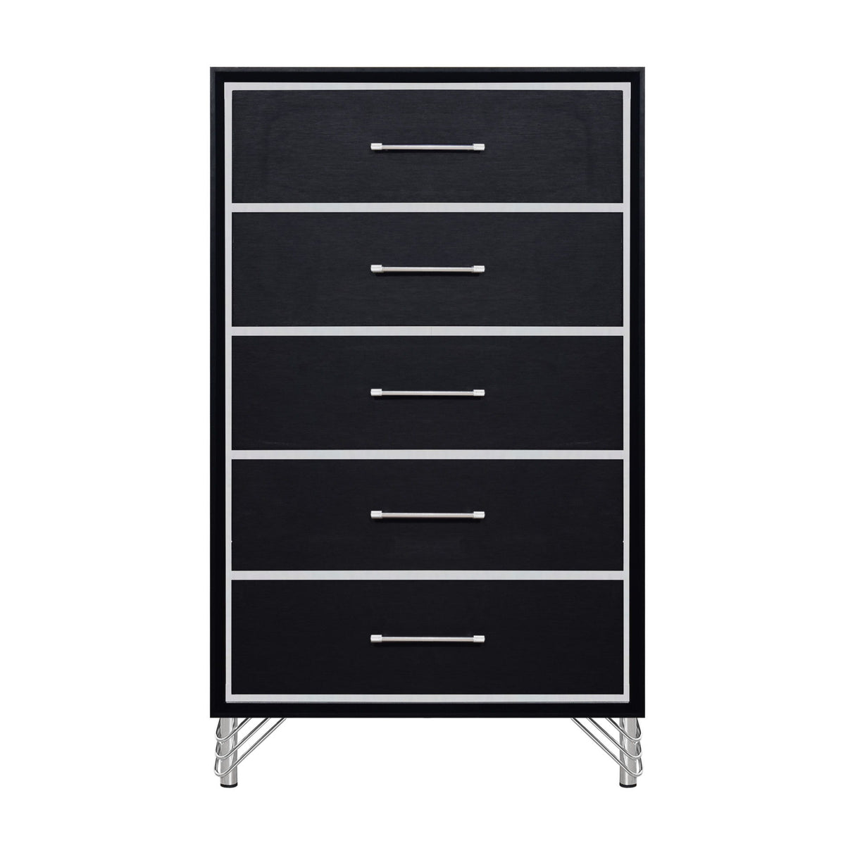 Ava - 5 Drawer Chest - Ebony