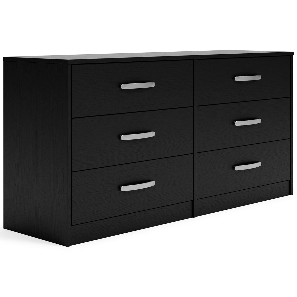 Finch - Cómoda de seis cajones - 73.66 cm de altura - Negro