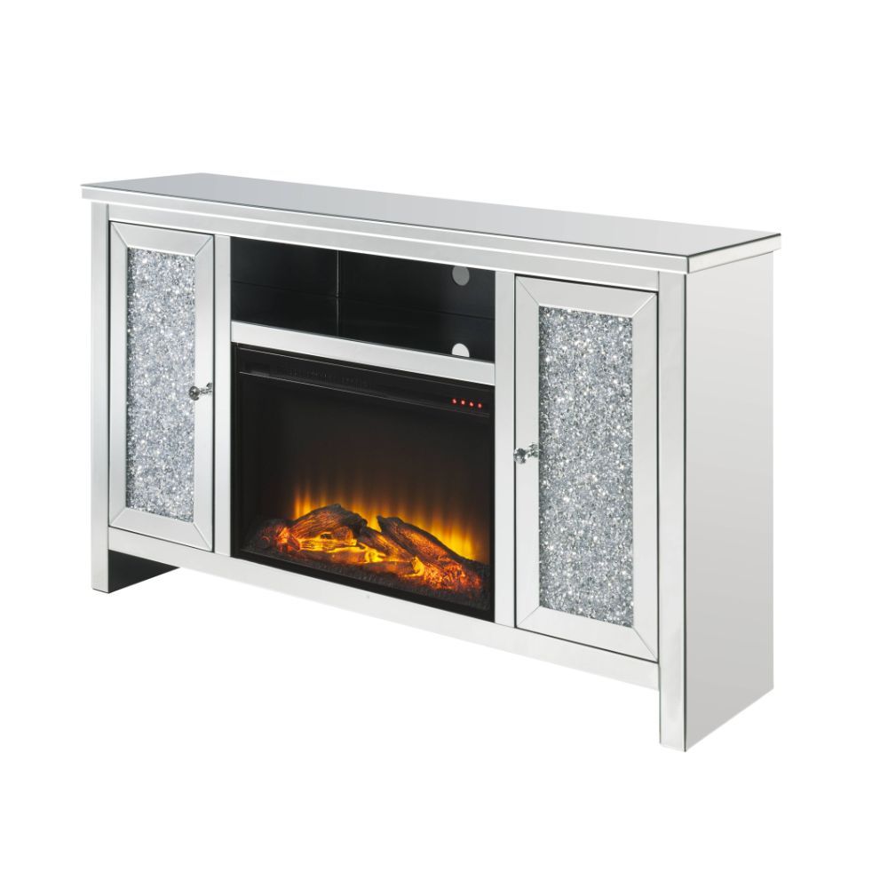 Noralie - Mueble de TV con chimenea