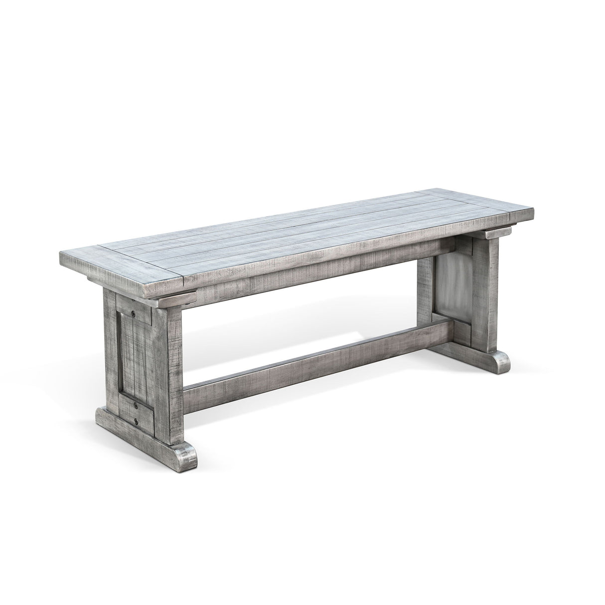 Alpine - Wood Side Bench - Gray
