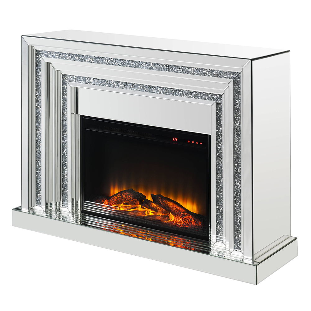 Noralie - Chimenea - Con espejo - Madera - 35"