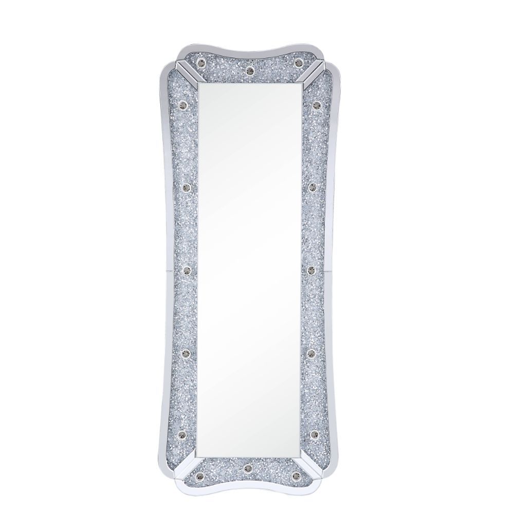 Noralie - Espejo de Pie Decorativo - Espejado - Madera - 63"