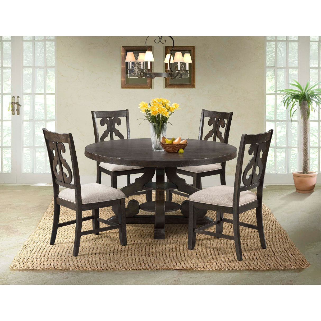 Stone - Mesa de comedor redonda