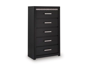 Shoralli - Cómoda de cinco cajones - Negro