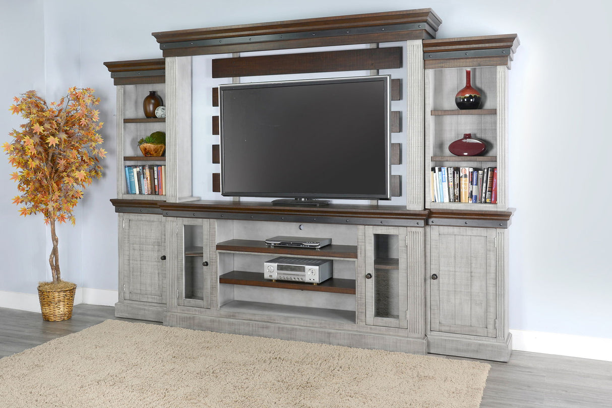Homestead Hills - Entertainment Wall - Tobacco Leaf / Alpine Gray