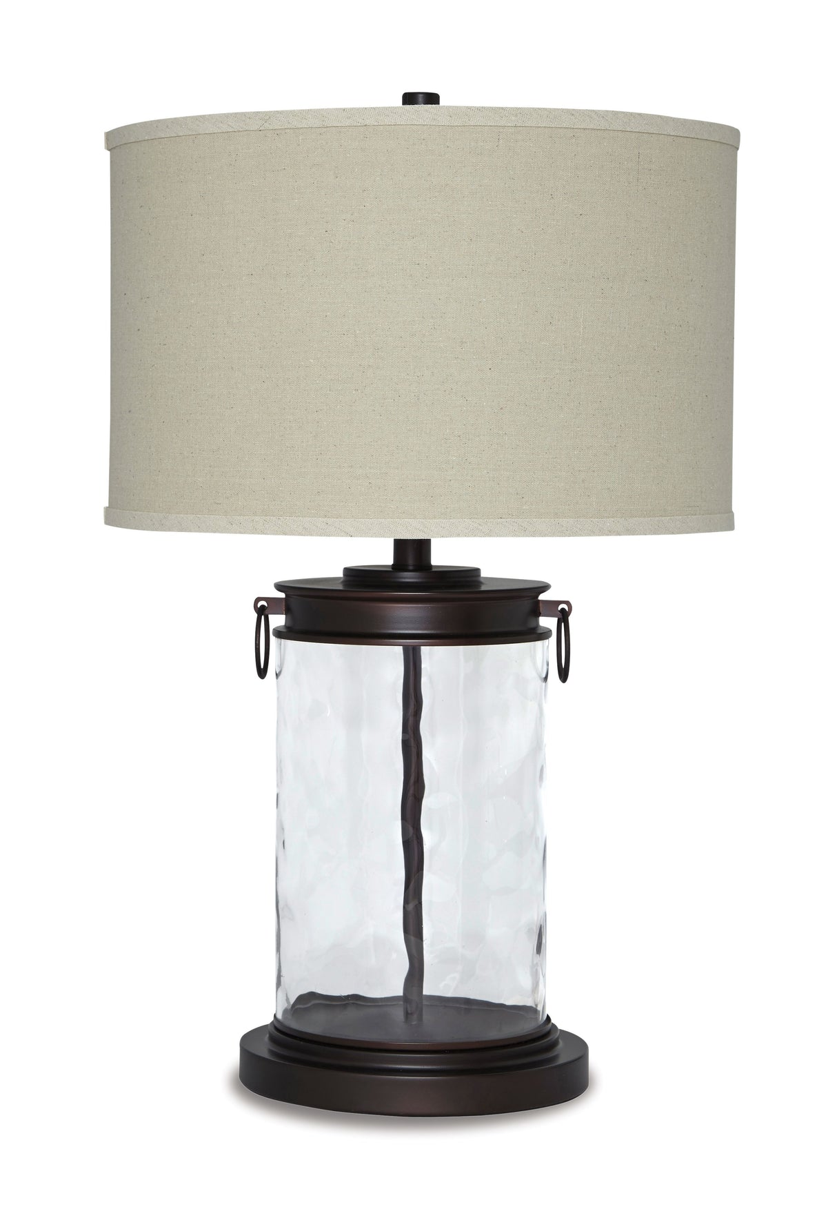 Tailynn - Glass Table Lamp - Clear / Bronze Finish