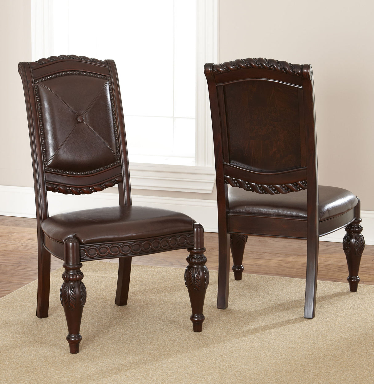 Antoinette - Side Chair - Dark Brown alternate view 3