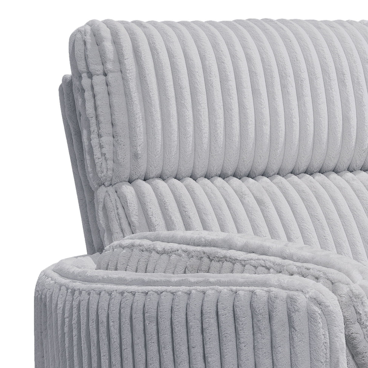Radius - Sofá de dos plazas reclinable Power Glider con consola