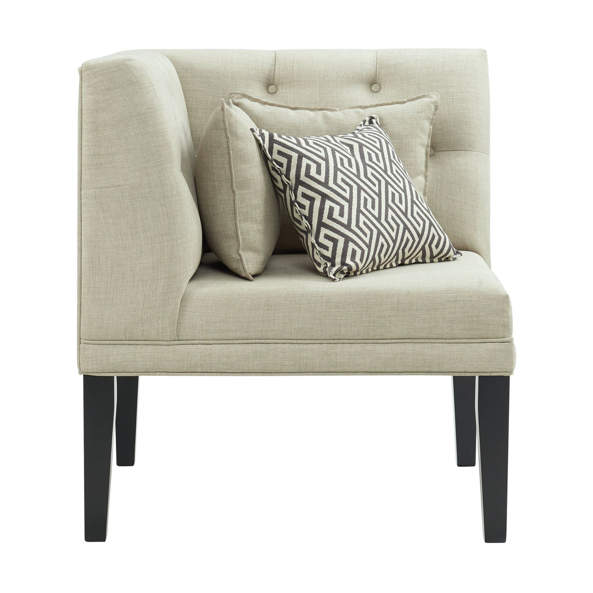Maddox - Esquinero con tres almohadas - Beige
