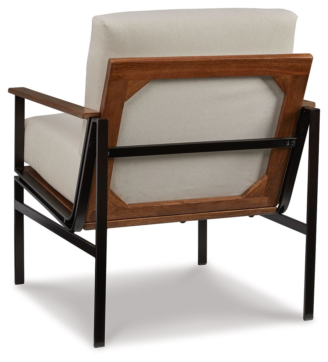Tilden - Sillón decorativo - Marfil / Marrón