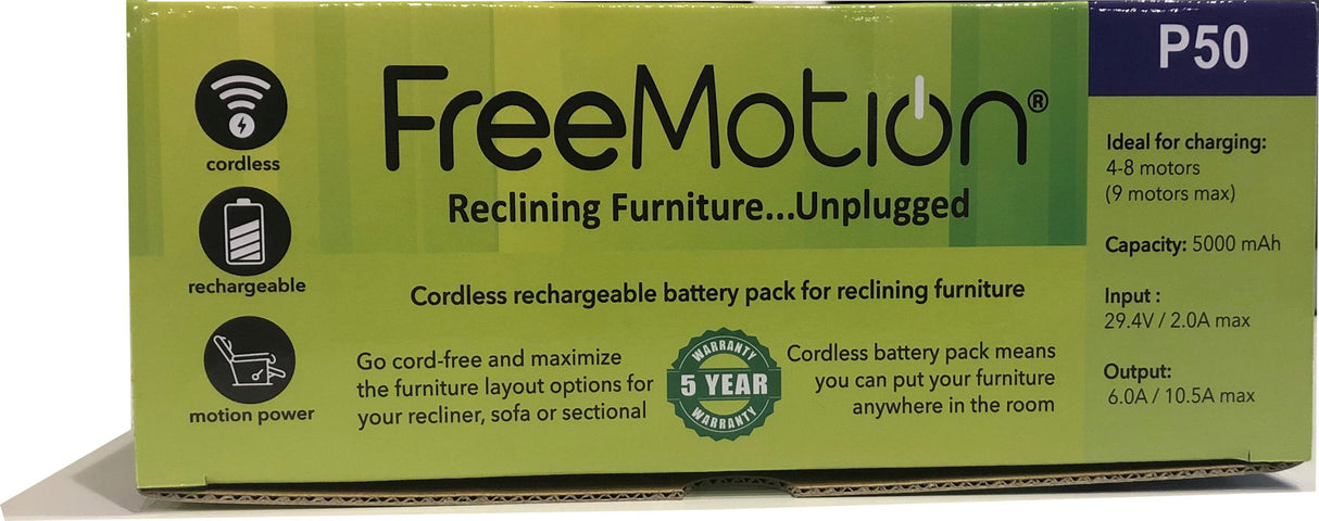 Freemotion - Battery 5000mAh, Universal Bracket And Y2 Cable - Black