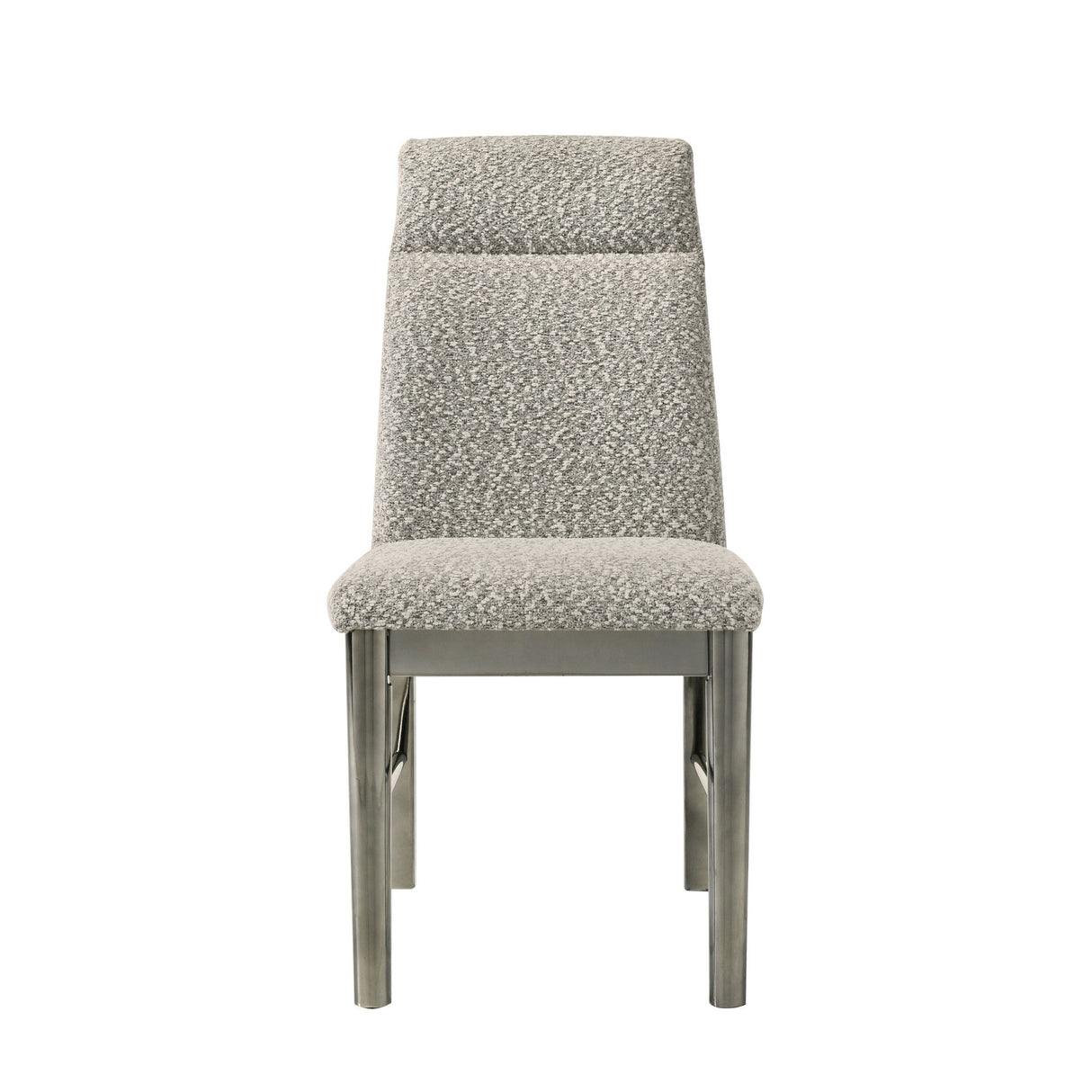 Lennox - Silla de comedor tapizada (juego de 2) - Gris