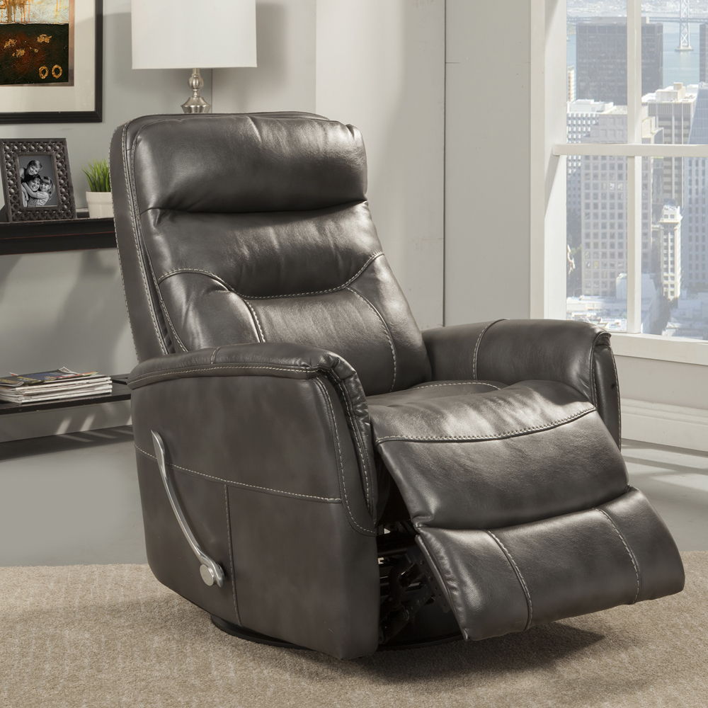 Gemini - Sillón reclinable giratorio planeador de 33.5" (Juego de 2)