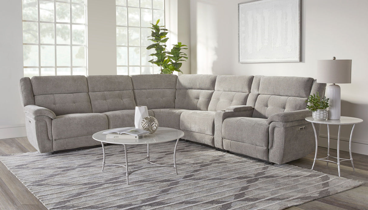 Richland - Seccional reclinable modular eléctrico con reposacabezas eléctricos ajustables