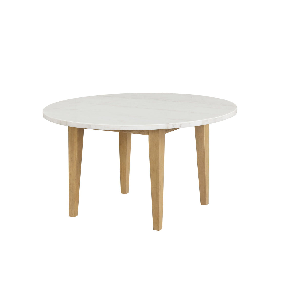 Mesa de comedor redonda con tablero de mármol Essence de 54"