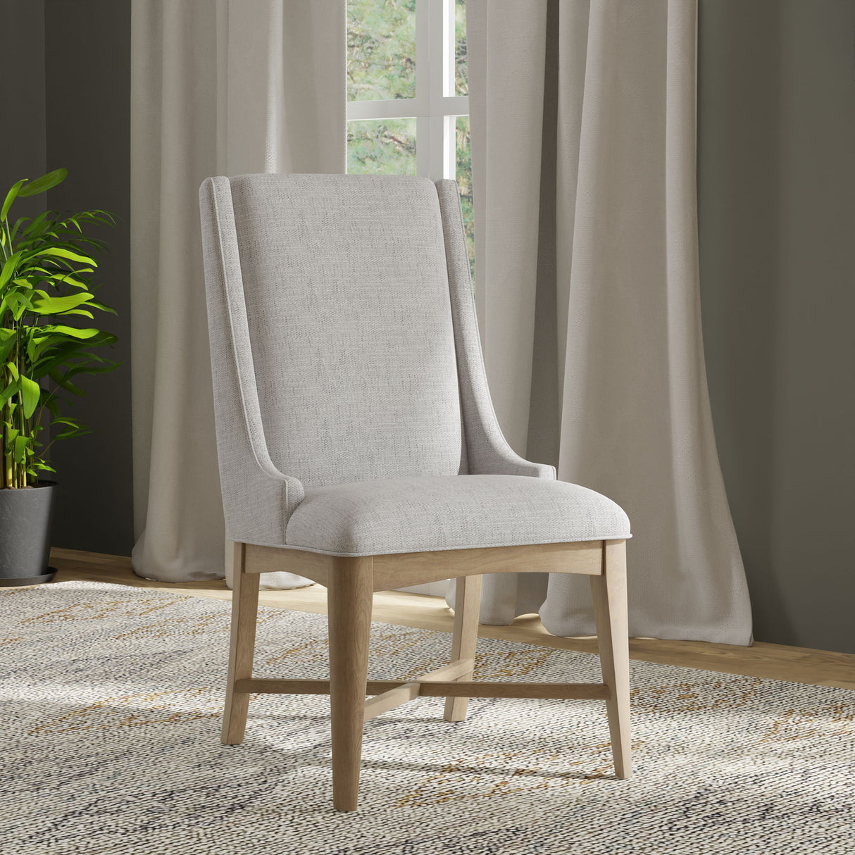 Americana Modern Dining - Host Dining Chair (Set of 2) - Cotton alternate view 2