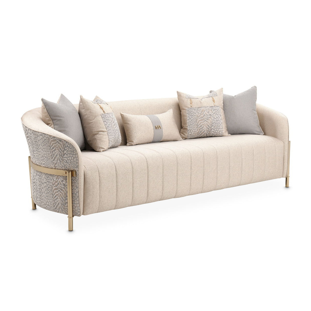 Lisbon - Sofa - Opal / Gold