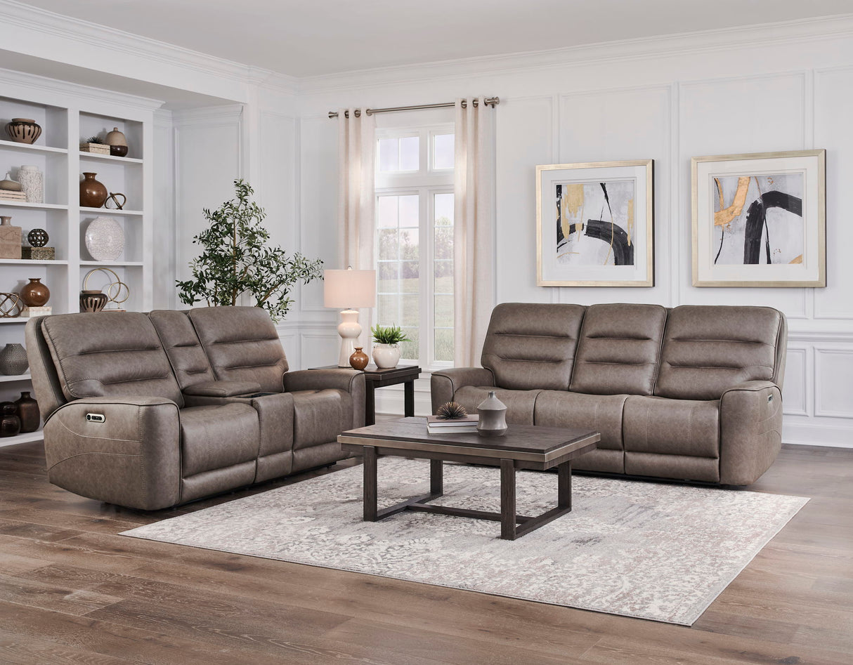 Lawson - Juego de sofá reclinable eléctrico
